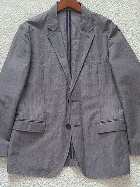 Theory Men's Walten/Finley Mini-Check Single Breasted Unstructured Blazer Sz 40R
